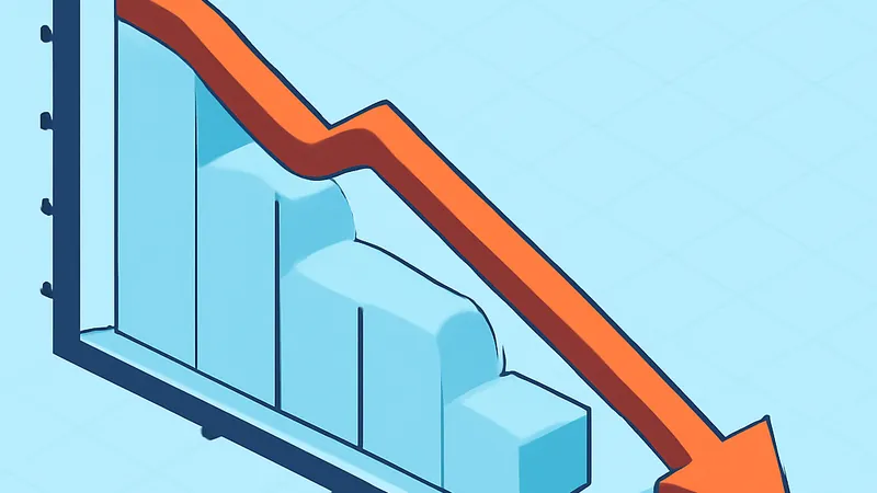 gráfico mostrando queda de posicionamento SEO quando empresa para de investir em marketing digital