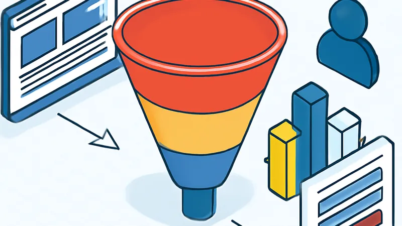 funil de conversão em site B2B com jornada do usuário