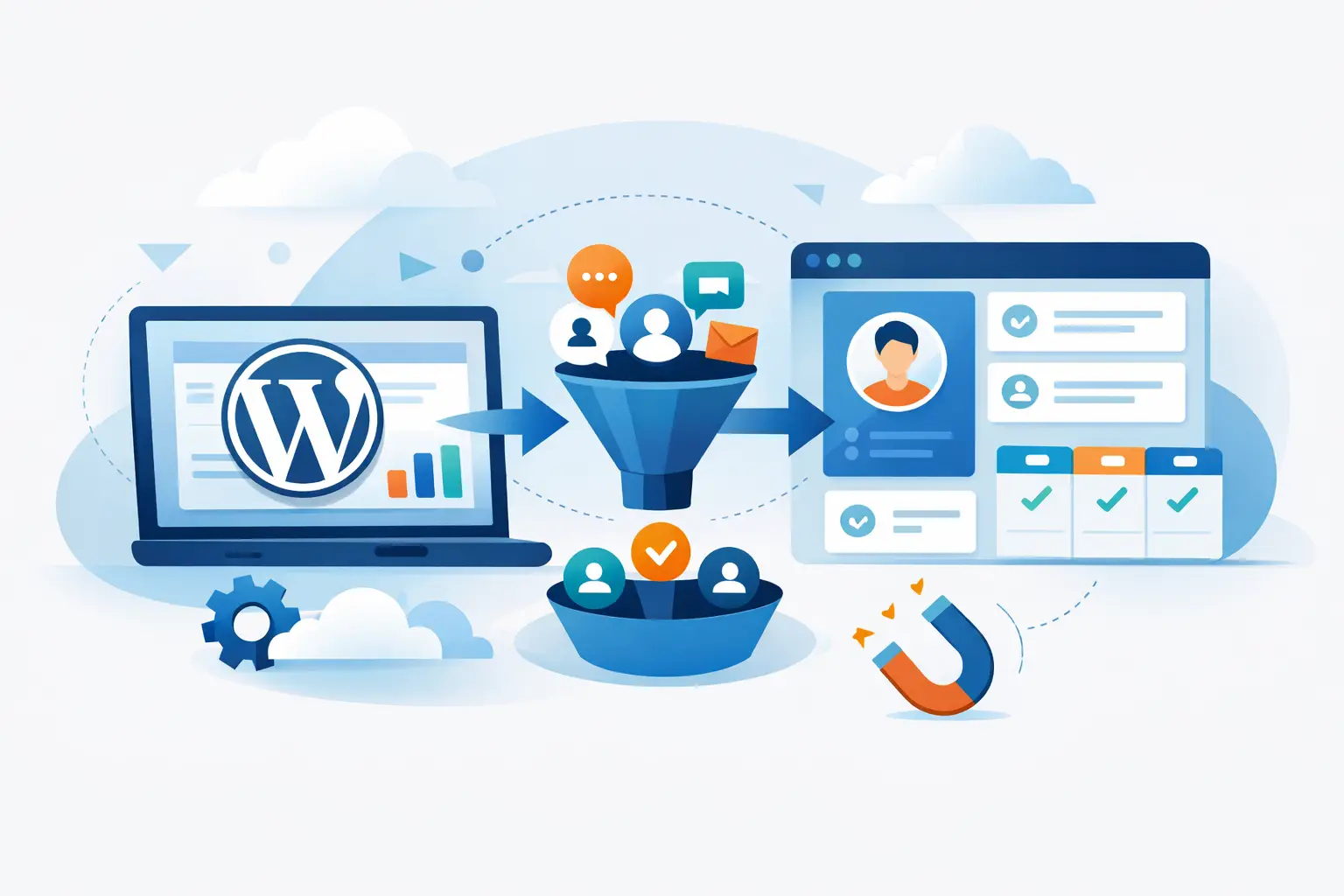 Integração WordPress com CRM sem perder leads