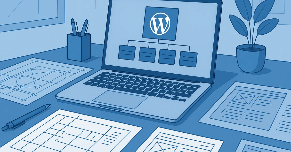 Processo de criação de site WordPress corporativo do planejamento ao lançamento