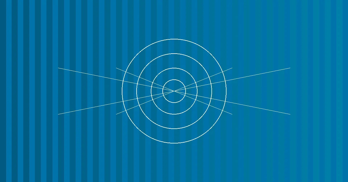 Ilustração de rede de IA conectada a interfaces de busca representando GEO
