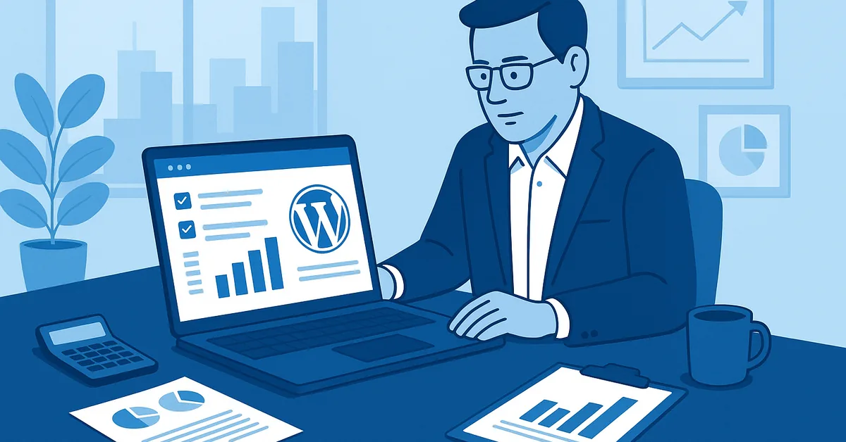 Planejamento de investimento em site WordPress corporativo