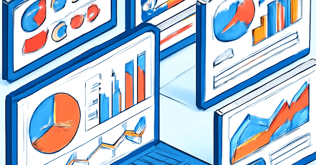 Dashboard do Google Analytics 4 com gráficos de métricas e canais de aquisição para empresas B2B