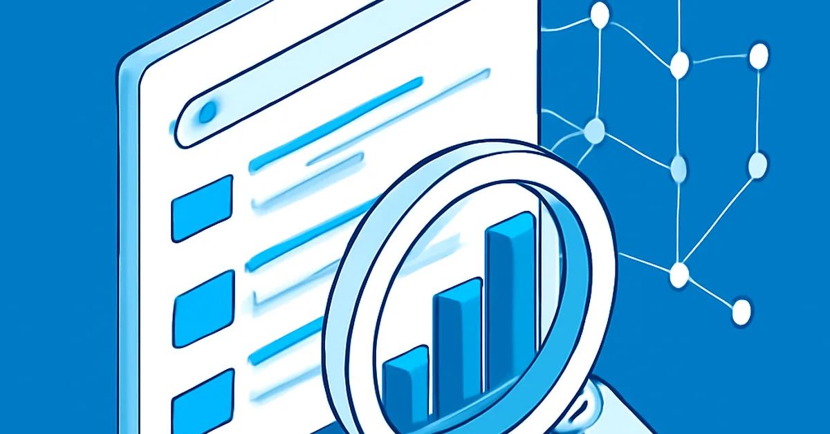 ilustração isométrica de SEO com diagrama de ranqueamento em mecanismos de busca