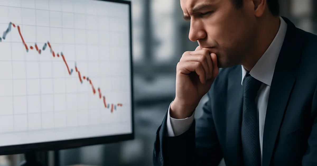 profissional de negócios analisando estratégia de marketing digital durante crise econômica